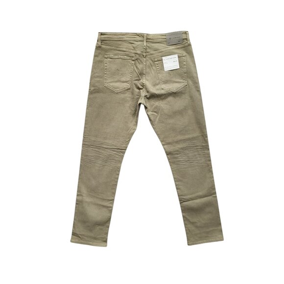 AG Adriano Goldschmied Everett Slim Straight Jeans in Green Men's Size 36X33 - Picture 2 of 5